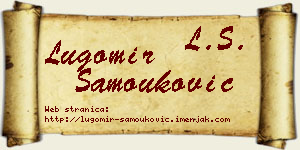Lugomir Samouković vizit kartica